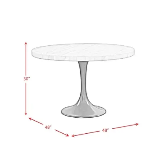 Mardelle Round Dining Table White - Picket House Furnishings image {6}