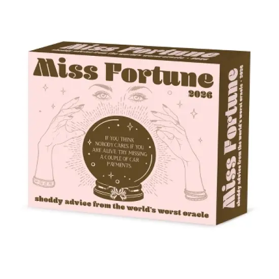 Willow Creek Press 5.5"x6.5" 2026 Miss Fortune Slightly Psychic Mostly Clueless Box Calendar image {6}