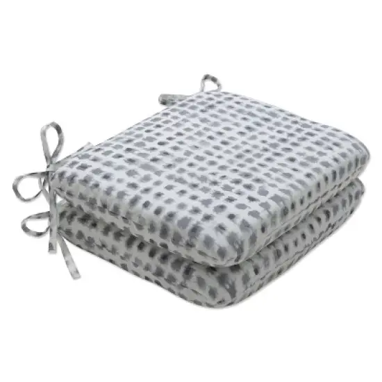 Alauda 2pc Outdoor/Indoor Rounded Chair Pads - Pillow Perfect image {6}