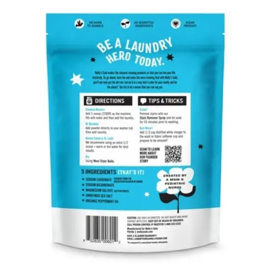 Molly's Suds Peppermint Laundry Powder - 47oz image {1}
