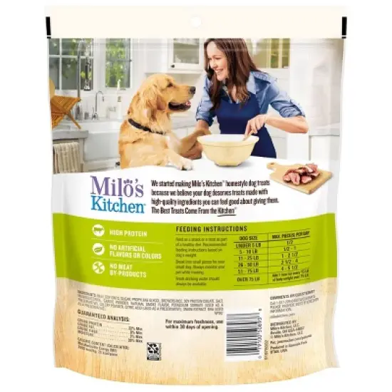 Milo's Kitchen Beef Sausage & Rice Slices Chewy Dog Treats - 18oz image {1}