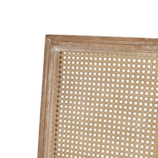 Christopher Knight Home Brownell French Country Wood and Cane Upholstered Dining Chairs (Set of 4) image {6}