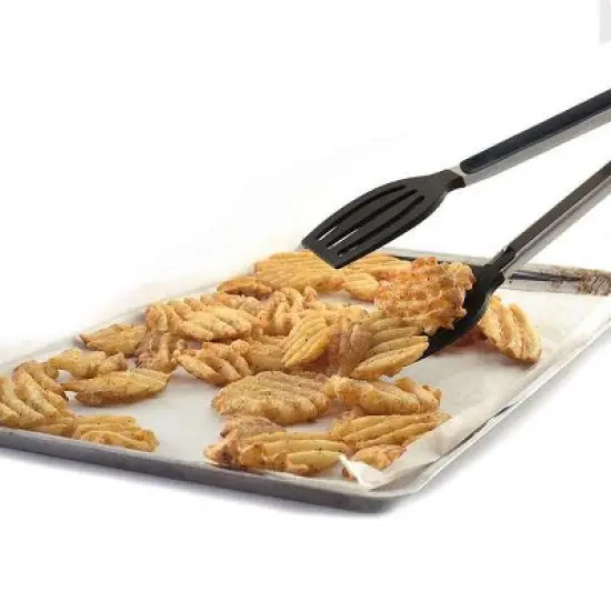 Norpro Grip-EZ 9-inch Stainless Steel Nylon Heat-Resistant Locking Spatula Tongs image {5}