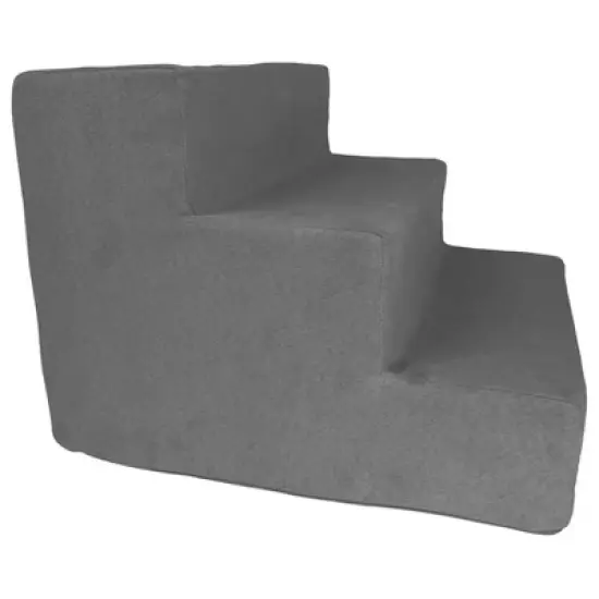 Precious Tails High Density Foam Steps Dog Stairs - Gray image {5}