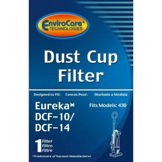 Eureka Style DCF-10/DCF-14 Uprights Premium Replacement Vacuum Cleaner Dust Cup Filter image {1}