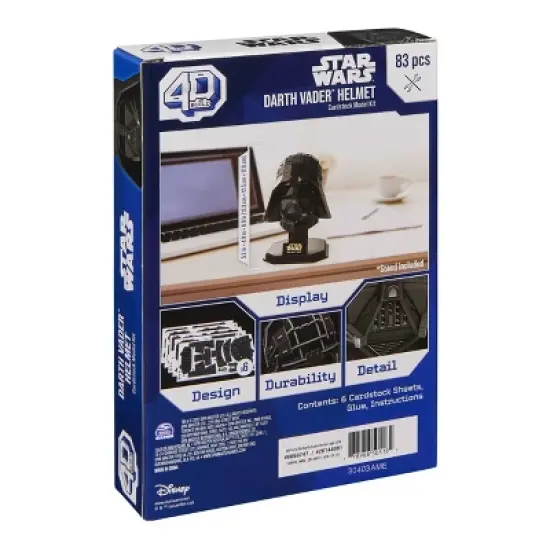 4D BUILD - Star Wars Darth Vader Model Kit Puzzle 83pc image {3}