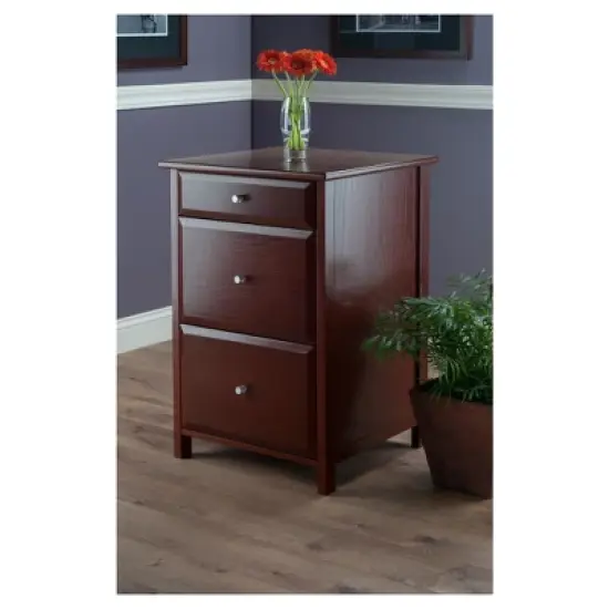 Delta File Cabinet Walnut - Winsome image {2}