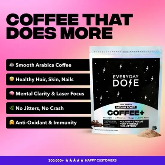 Everyday Dose Medium Roast Mushroom Coffee - 4.4oz image {1}