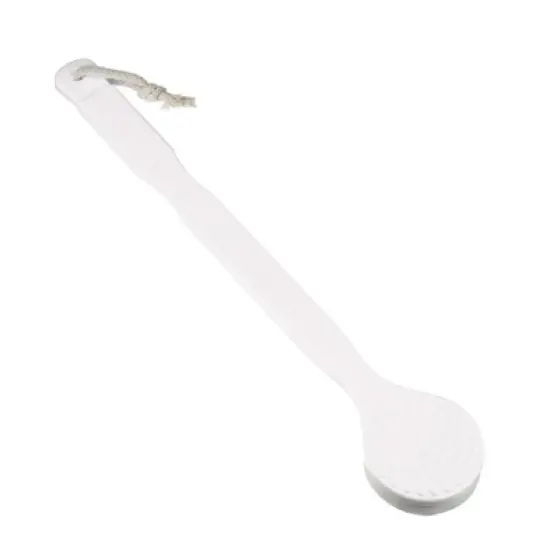 Unique Bargains Long Handle Bath Brush for Shower 15.55" Length White 1 Pc image {5}