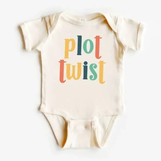The Juniper Shop Plot Twist Colorful Baby Bodysuit image {2}