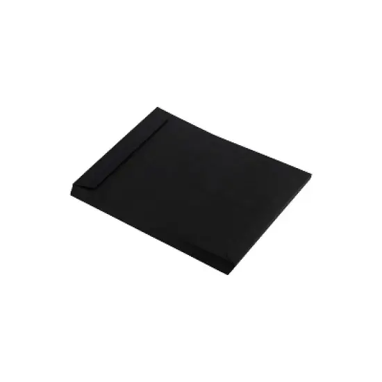 LUX 10" x 13" 80lbs. Square Flap Open End Envelopes Midnight Black 87733-50 image {3}