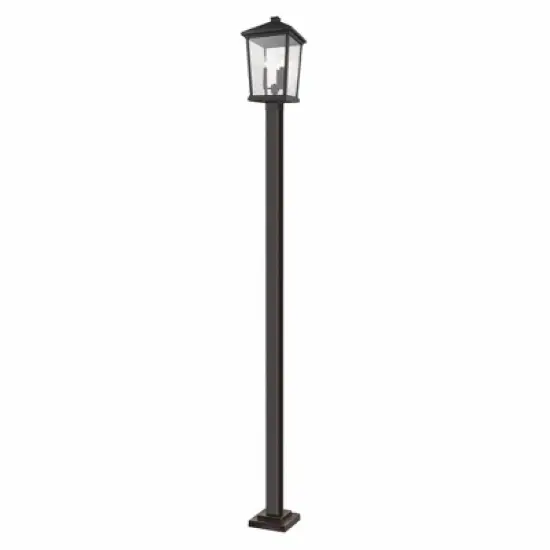 Beacon 12" Outdoor Aluminum Light - 3 Bulbs, Dimmable, Wet Rated, Traditional Style image {3}
