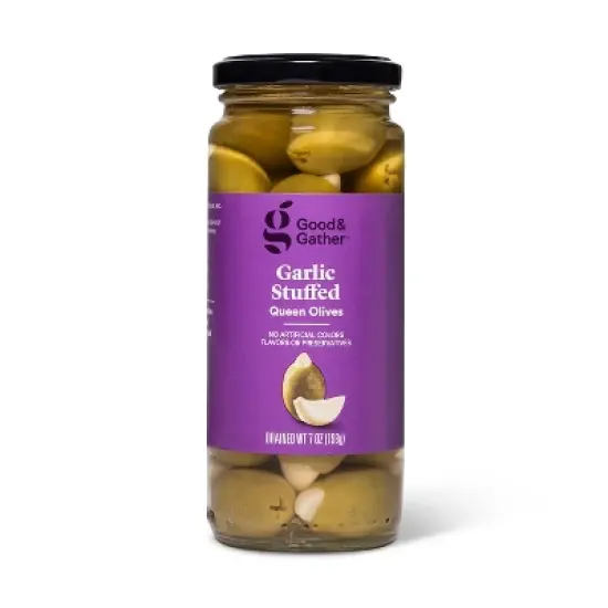 Garlic Stuffed Queen Olives - 7oz - Good & Gather&trade; image {4}