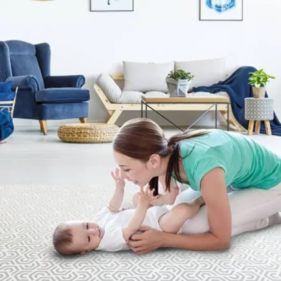 TCG Luxury Gelli Mat Playmat - Gray/White - 0-3 Years image {3}