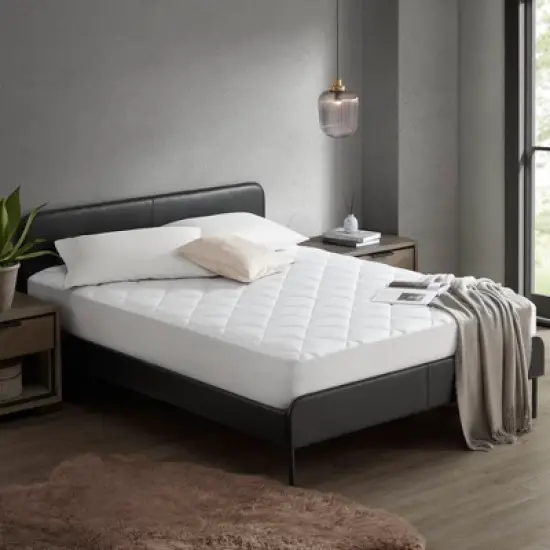 INFURNIC Mattresses Overfilled Deep Pocket Mattress Pad Full, Cool and Comfortable with Silky Feel and Noiseless Design, White, 75"*54"*0.8" image {1}