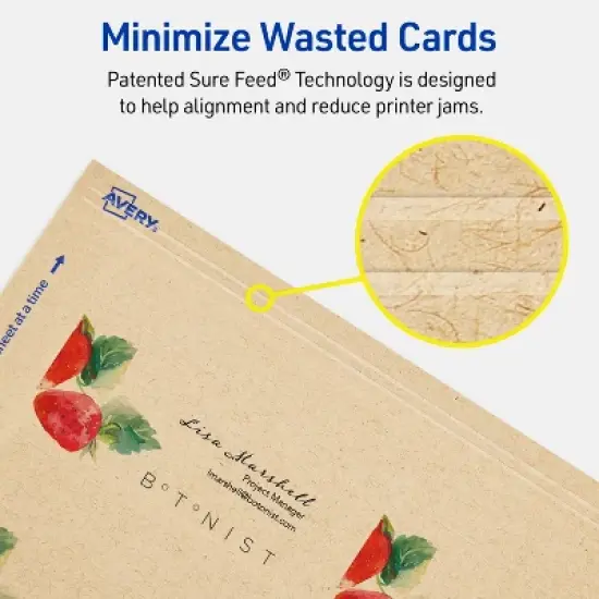 Avery 1-3/4" x 3-1/2" Rectangle Cards, Kraft Brown, 400ct image {3}