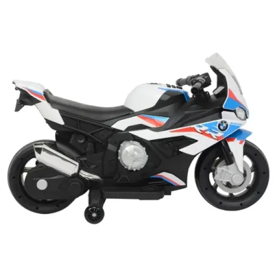 Best Ride on Cars 12V BMW Motorcycle Powered Ride-On - White: Plastic, 3+ Years, 50 lb Capacity image {3}