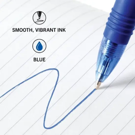 Zebra Z-Grip Retractable Ballpoint Pen Medium Point 1.0mm Blue Ink 96/Pack (22296) image {4}