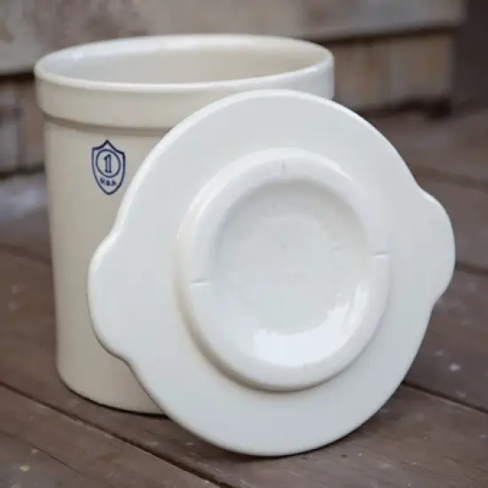 Ohio Stoneware Ceramic Lid Cover for Pickling Fermenting Crocks image {1}