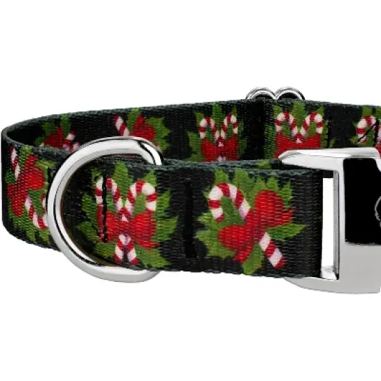 Country Brook Petz Premium Black Candy Cane Dog Collar image {3}