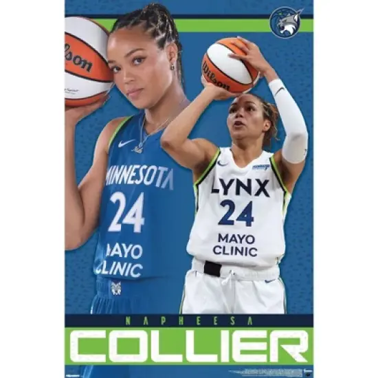 Trends International WNBA Minnesota Lynx - Napheesa Collier 25 Framed Wall Poster Prints image {6}