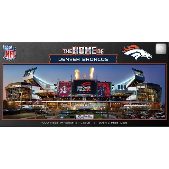 MasterPieces Sports Panoramic Puzzle - NFL Denver Broncos Stadium View image {1}