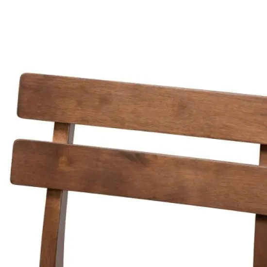 Set of 2 Larine Wood Counter Height Barstools - Baxton Studio image {3}