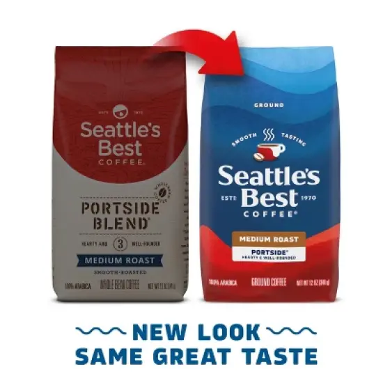 Seattle's Best Coffee Portside Blend Medium Roast Ground Coffee -12oz Bag image {1}