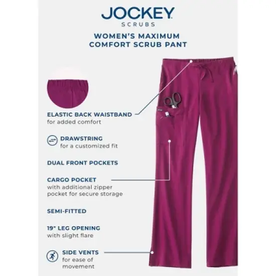 Jockey Women's Maximum Comfort Scrub Pant image {6}