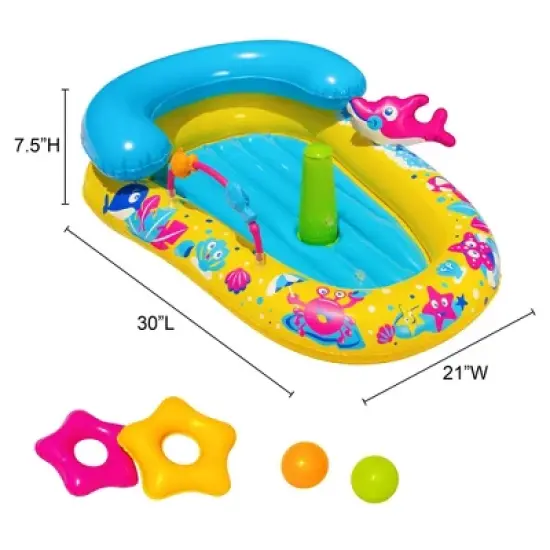 Banzai Splash Discovery Activity Center: Baby Float & Water Toys image {3}