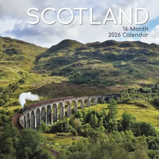 2026 Square Wall Calendar, Scotland, 16-Month Scenic Britain Theme with 180 Reminder Stickers (12x12 In) image {4}