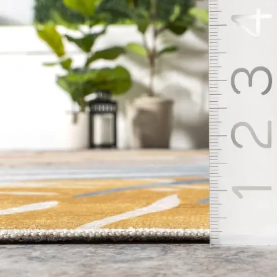 nuLOOM Ally Nautical Machine Washable Indoor/Outdoor Area Rug image {2}