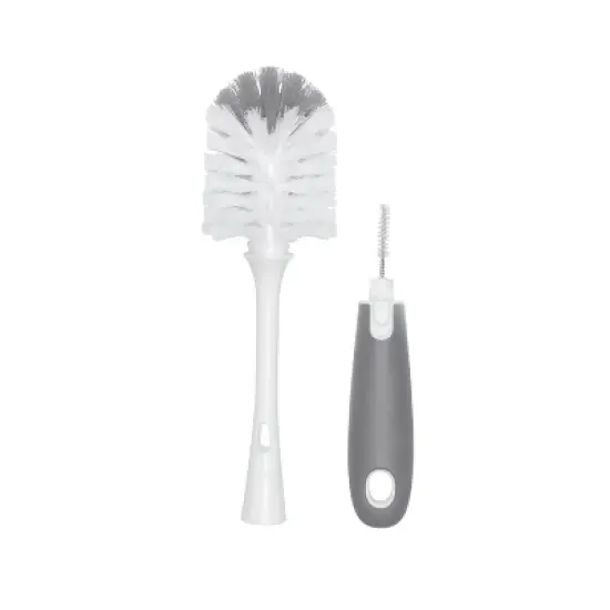 OXO Tot On-The-Go Drying Rack with Bottle Brush - Gray image {1}