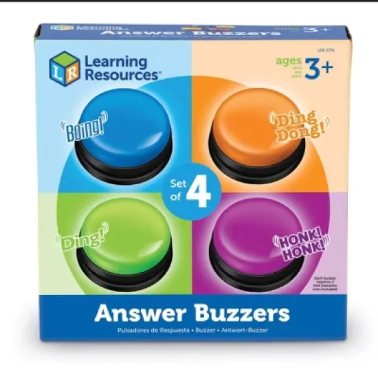 Learning Resources Answer Buzzers - 4pk: Teaching Aid, Educational Tools for Kindergarten & Preschool image {5}