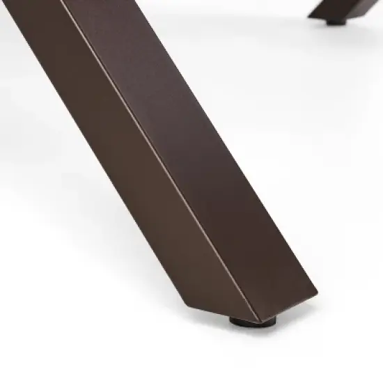 Christopher&nbsp;Knight&nbsp;Home Sabrina 3 Piece Outdoor Dining Set with Rustic Iron X-Base Table and Benches image {9}