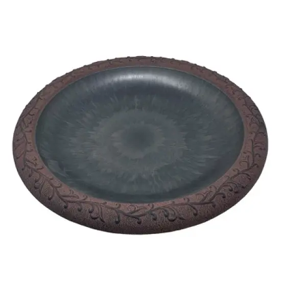 Tierra Garden 19" Dia Fiber Clay Birdbath Top, 5lbs. image {15}