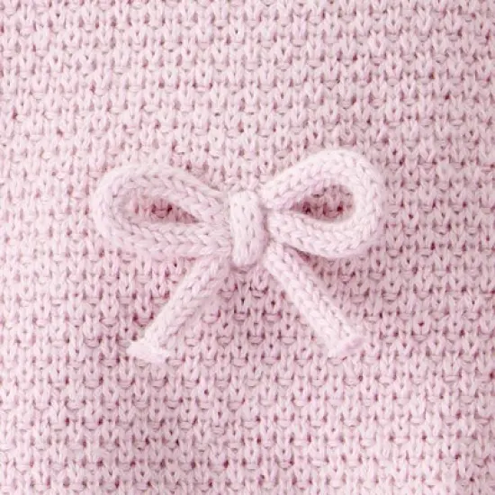 Little Planet By Carter's Organic Baby Girls' 2pc Bow Sweater Set - Pink image {2}