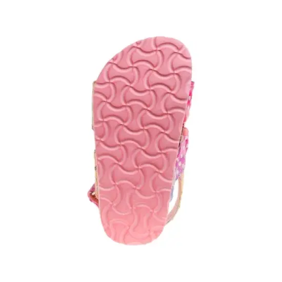 Laura Ashley Girls Footbed Toddler Buckle Sandals Hook and Loop image {4}