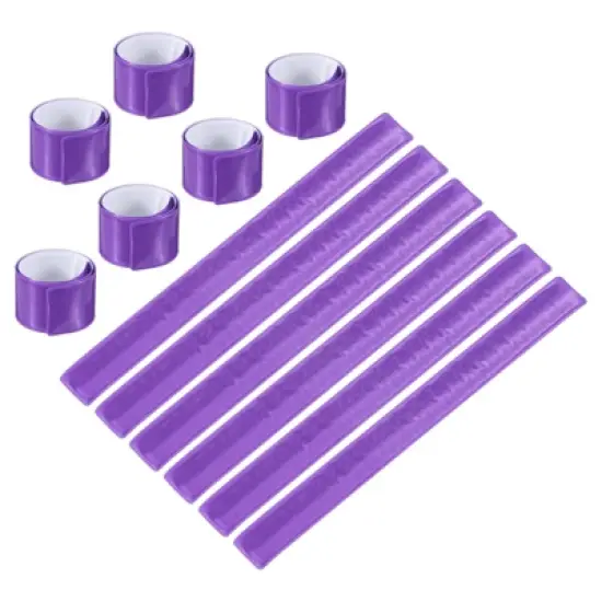 Unique Bargains High Visibility Reflective Slap Bands for Night Jogging Cycling Hiking 12 Pcs image {11}