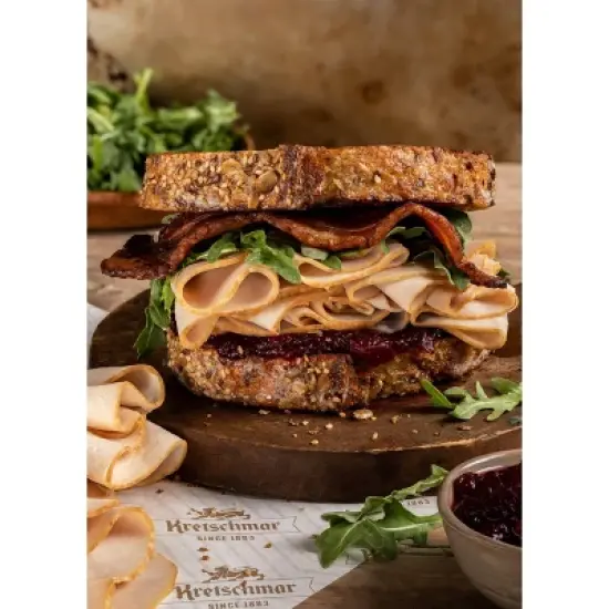 Kretschmar Lower Sodium Oven Roasted Turkey Deli Fresh Sliced - price per lb image {3}