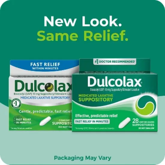 Dulcolax Gentle and Predictable Fast Relief Laxative Suppositories - 28ct image {2}