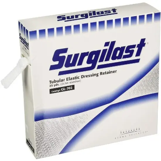 Derma Sciences GL702 Size 2 Surgilast Tubular Elastic Dressing Retainer, 8 in. x 25 yd (Box of 1) image {4}