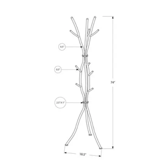 Coat Rack - Metal - EveryRoom image {2}