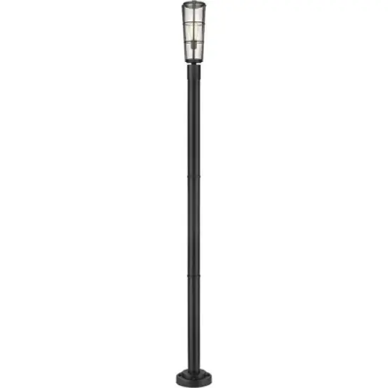 Z-Lite Helix 1 - Light Post Light in  Black image {4}