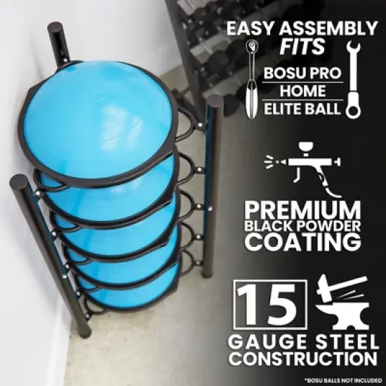 Synergee BOSU Ball Rack - 6 BOSU Storage image {4}