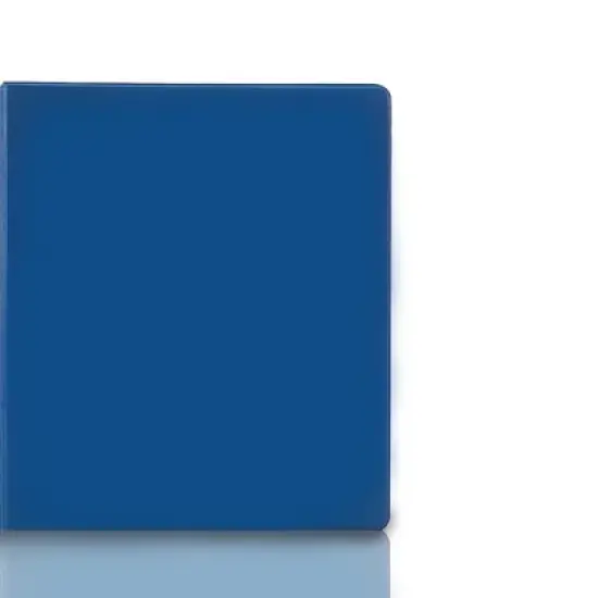School Smart D Ring Binder, Polypropylene, 3 Inches, Blue image {2}