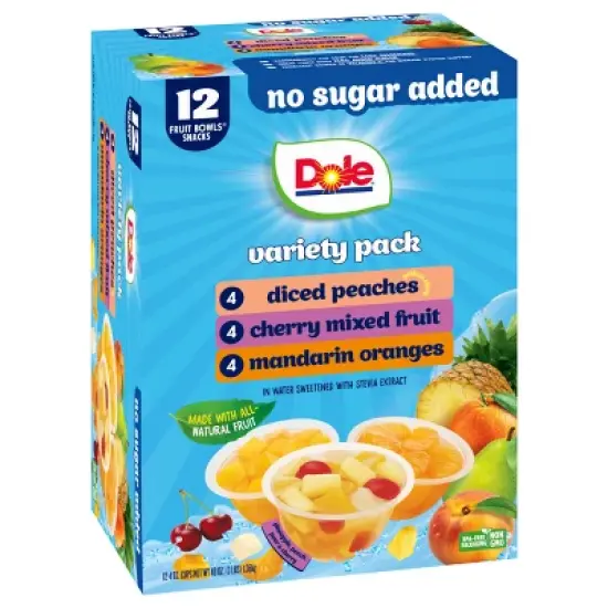 Dole Fruit Cups Variety Box - 12ct image {2}