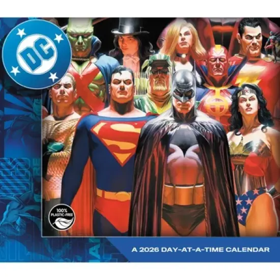 Trends International 2026 DC Comics Dayata Time 6.12"x5.37" Box Calendar image {6}