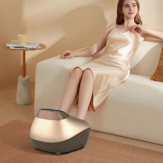 Costway Shiatsu Foot Massager Massage Machine Kneading Rolling Air Compression for Foot image {3}