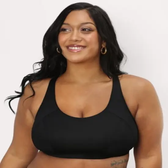 Curvy Couture Women's Medium Impact Wireless Sports Bra image {5}